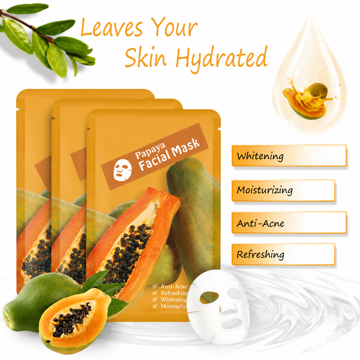 Mascarilla facial de papaya