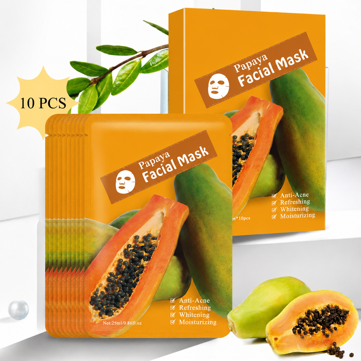 Mascarilla facial de papaya