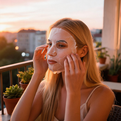 Mascarilla iluminadora con vitamina C para una piel radiante