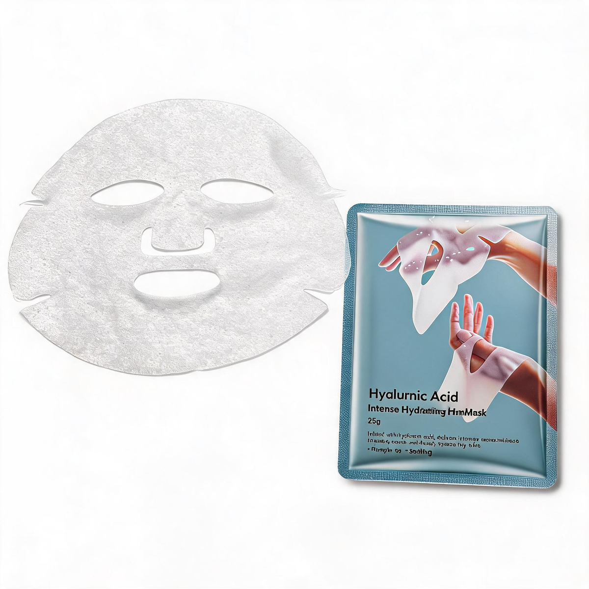 Mascarilla de hidratación intensa con ácido hialurónico